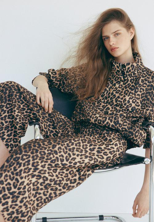 H&M - Wide culottes - beige/leopard print