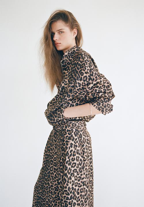 H&M - Wide culottes - beige/leopard print
