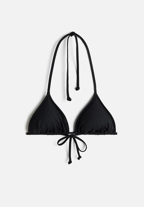 H&M - Padded triangle bikini top - black