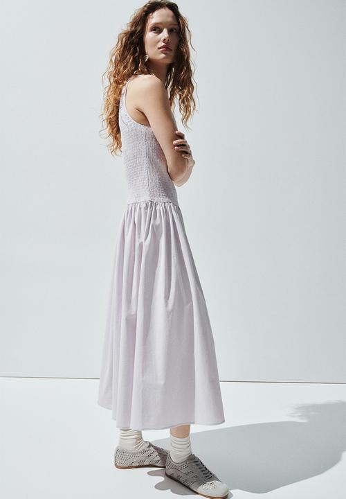 H&M - Smocked seersucker dress - light purple