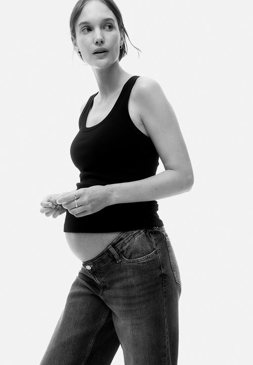H&M - Mama ribbed vest top - black
