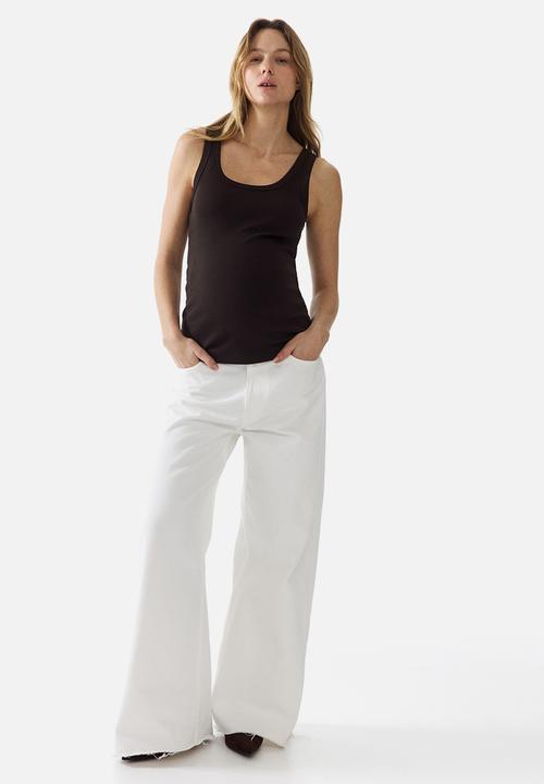 H&M - Mama ribbed vest top - dark brown