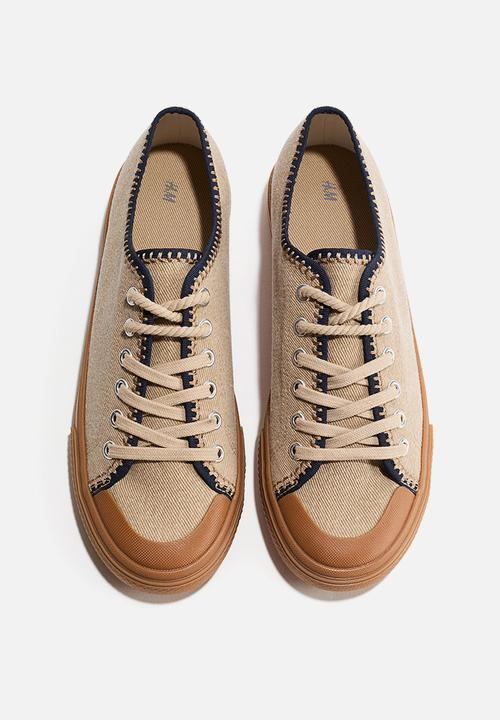 H&M - Twill trainers - beige