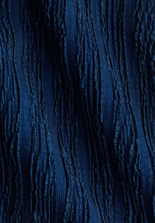 H&M - Textured halterneck top - dark blue