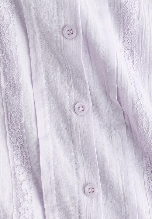 H&M - Pintucked blouse - light purple