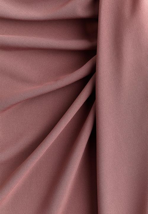 H&M - Draped jersey skirt - dark dusty pink