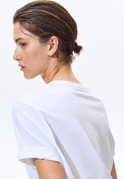 H&M - Printed T-shirt - white/le marais