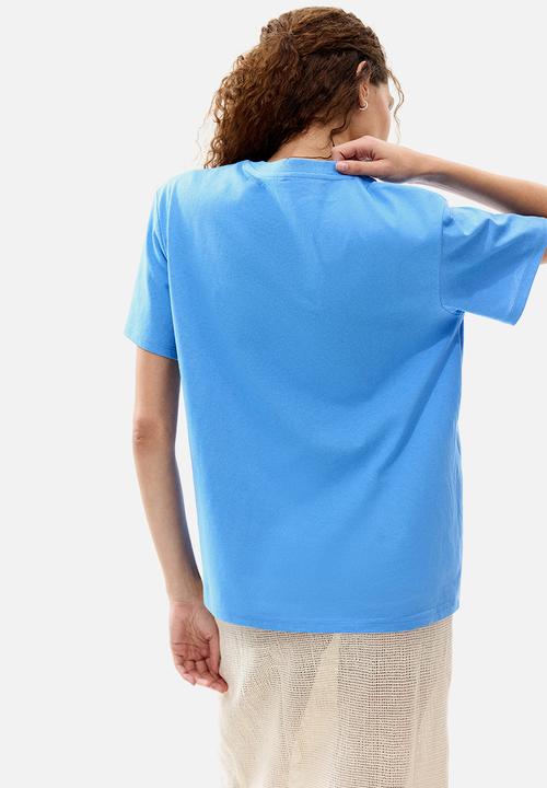 H&M - Motif-detail t-shirt - blue/sun