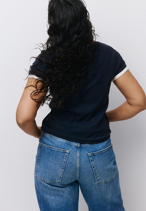 H&M - Cotton T-shirt - navy blue