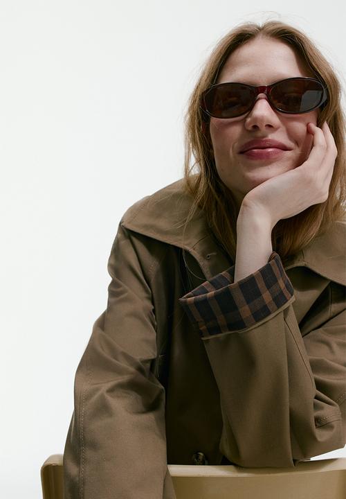 H&M - Oval sunglasses - brown/tortoiseshell pattern