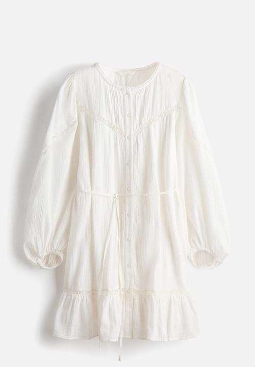 H&M - Cotton tunic dress - white