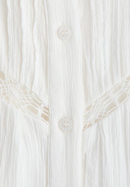 H&M - Cotton tunic dress - white