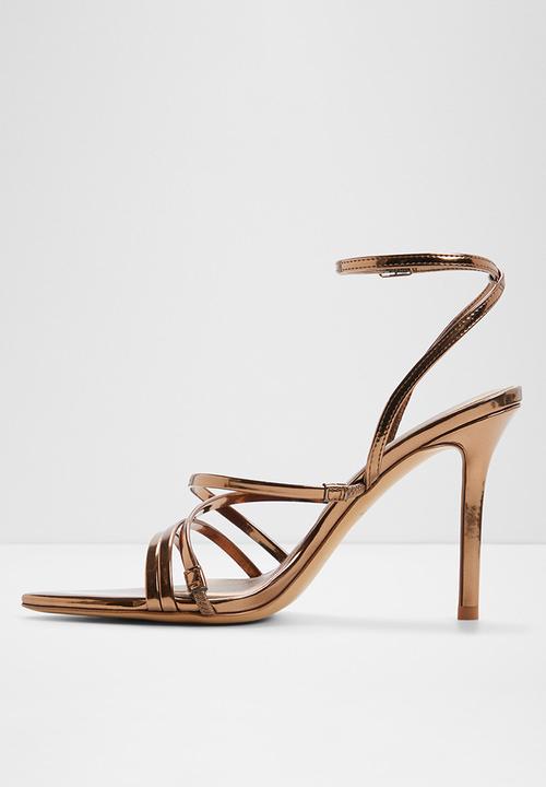 ALDO - Solania open toe ankle strap - bronze