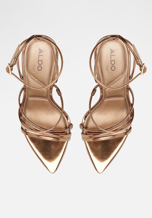 ALDO - Solania open toe ankle strap - bronze