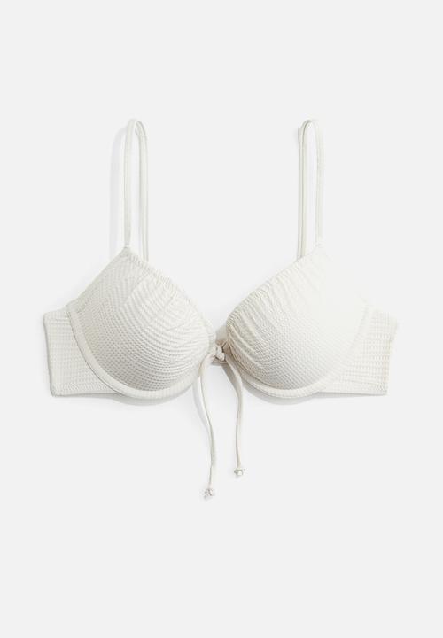 H&M - Push-up bikini top - white