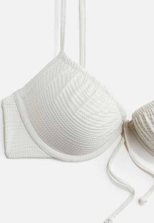 H&M - Push-up bikini top - white