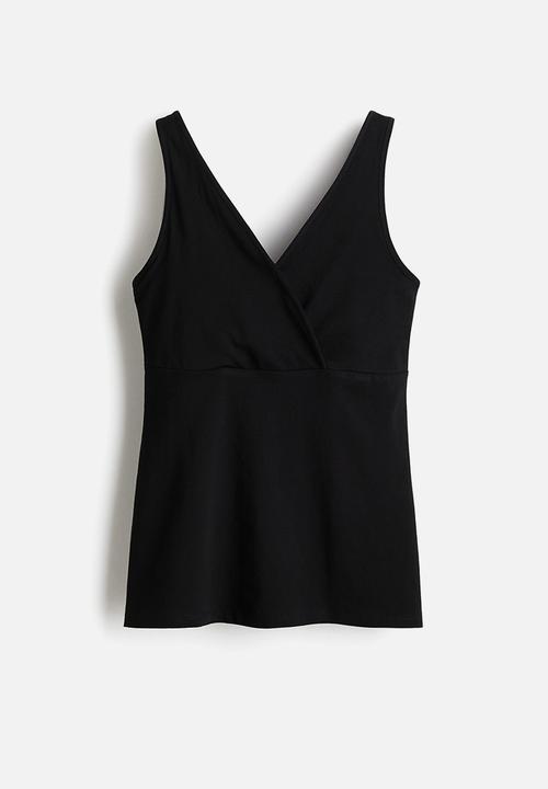 H&M - Mama nursing vest top - black