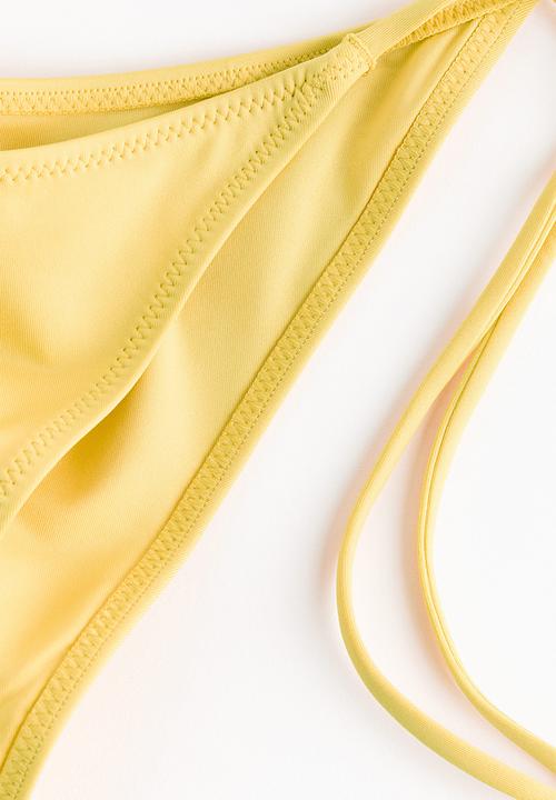 H&M - Tie tanga bikini bottoms - yellow