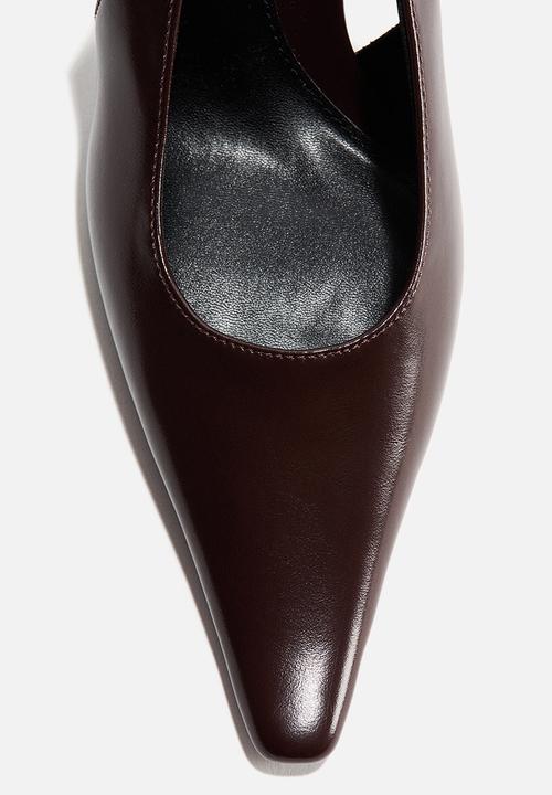 H&M - Heeled slingbacks - dark brown