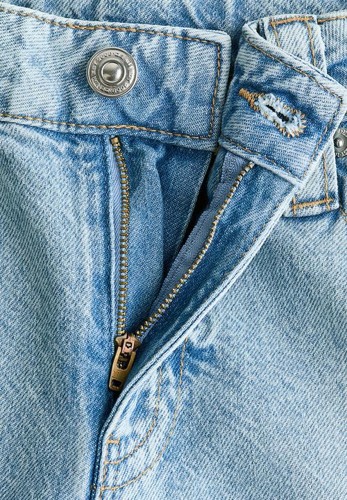 H&M - Baggy wide low waist jeans - light denim blue