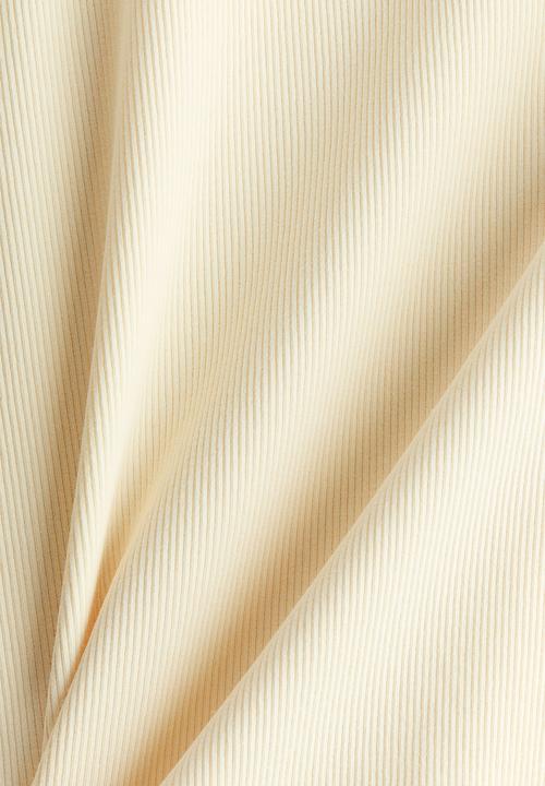 H&M - Ribbed cotton vest top - light yellow