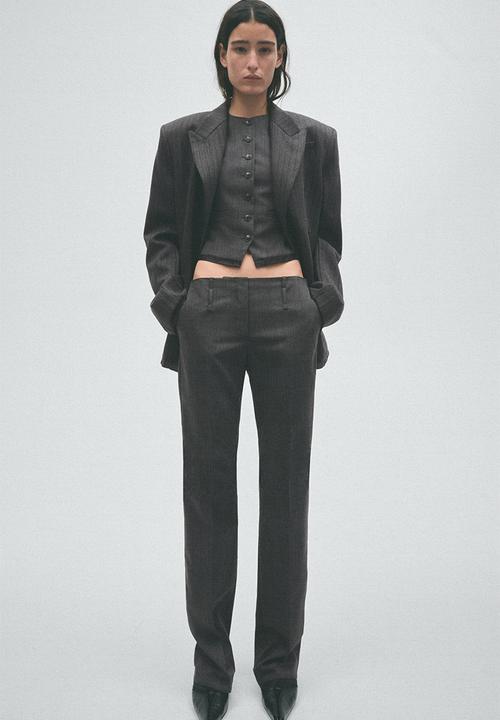 H&M - H&M Studio:  Wool waistcoat - dark grey marl