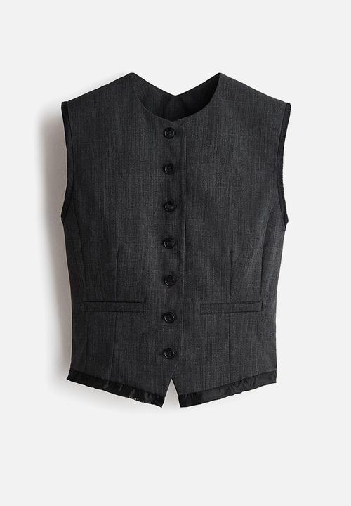 H&M - H&M Studio:  Wool waistcoat - dark grey marl