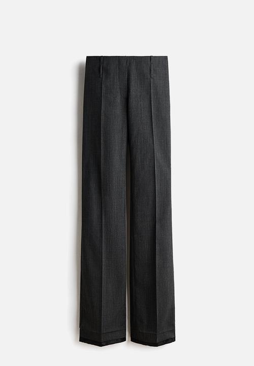 H&M - H&M Studio: Tailored wool trousers - dark grey marl