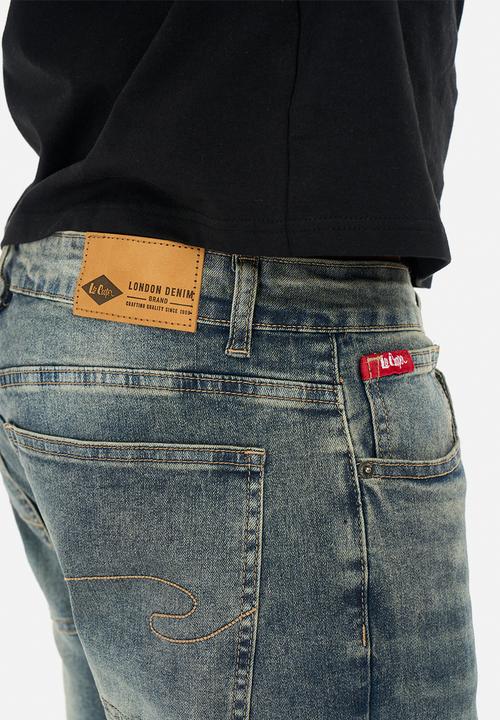 Lee Cooper - HumzaStraight Fit Jeans - Indigo Dirty Stone Wash