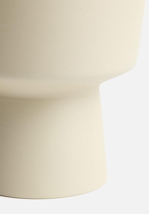 H&M - Metal plant pot - light beige