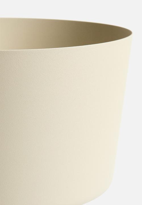 H&M - Metal plant pot - light beige