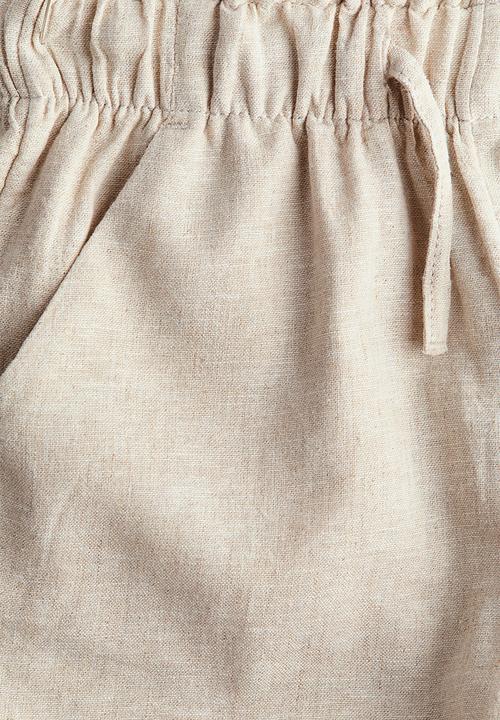 H&M - Linen-blend shorts - light beige
