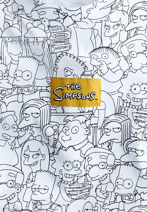H&M - Printed t-shirt - white/the simpsons