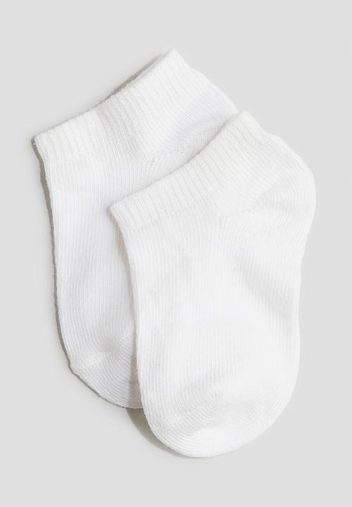H&M - 5-Pack trainer socks - white
