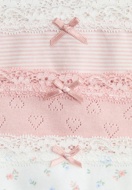 H&M - 3-Pack cotton briefs - light pink/floral