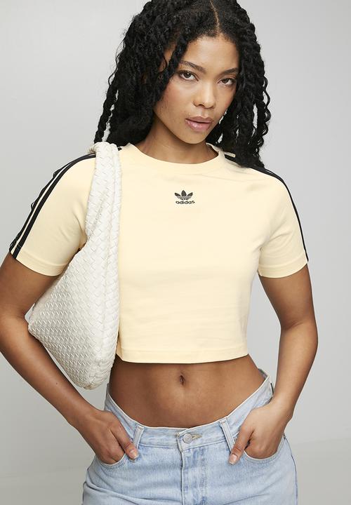 adidas Originals - 3 S Baby Tee W - Warm Vanilla