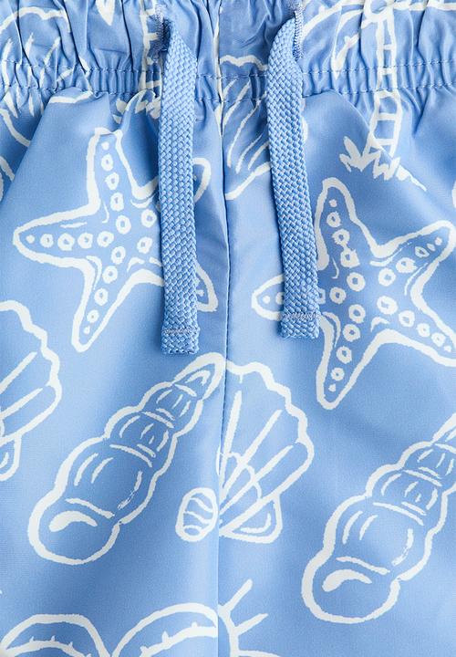 H&M - Printed swim shorts - light blue/patterned