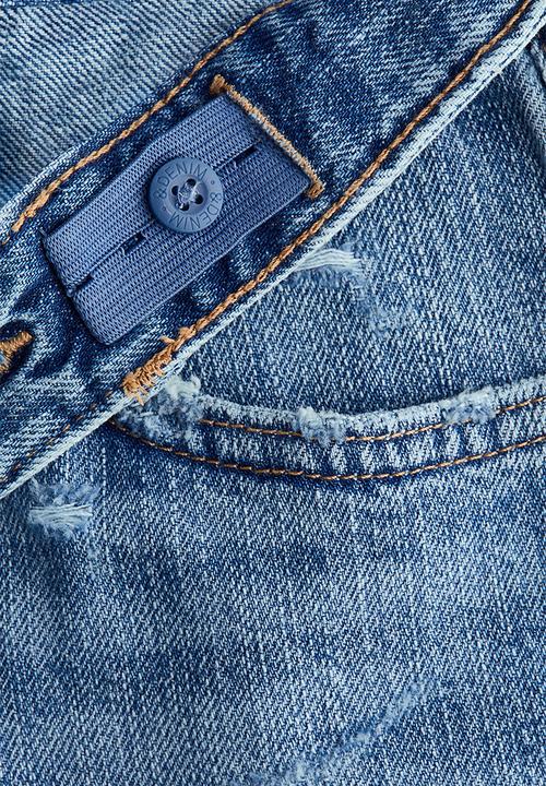 H&M - Loose-fit denim shorts - denim blue