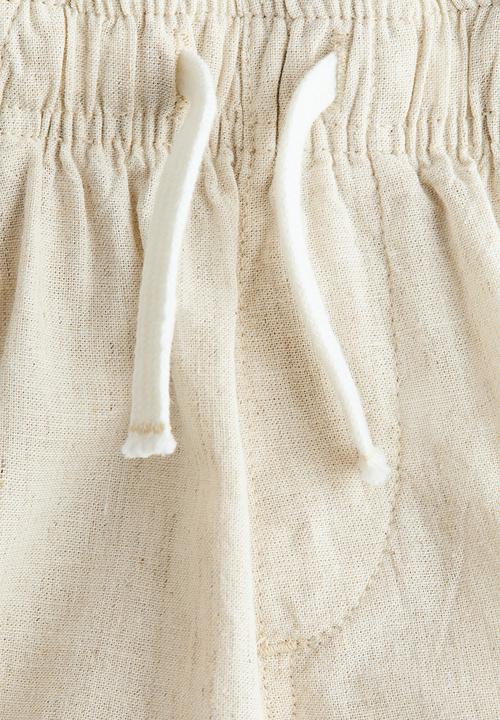 H&M - Linen-blend shorts - light beige