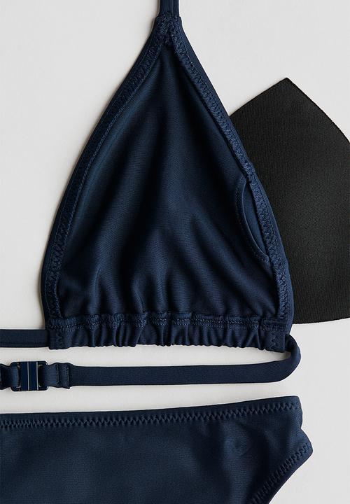 H&M - Triangle bikini - navy blue