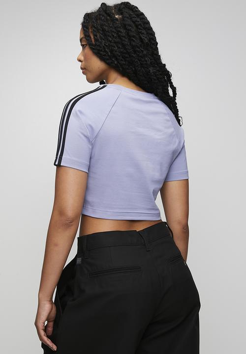 adidas Originals - 3 S Baby Tee W - Silver Violet