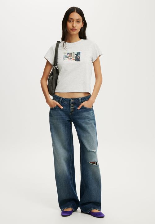 Cotton On - Lcn Original Graphic Tee - Lcn Wb Gilmore Girls Lukes/Soft Grey Marle
