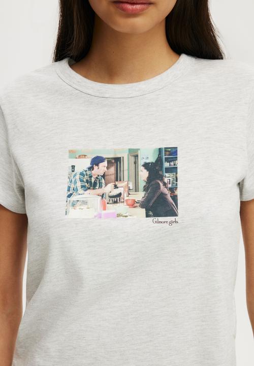 Cotton On - Lcn Original Graphic Tee - Lcn Wb Gilmore Girls Lukes/Soft Grey Marle