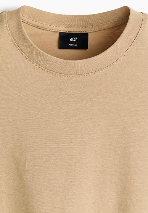 H&M - Regular fit t-shirt - beige
