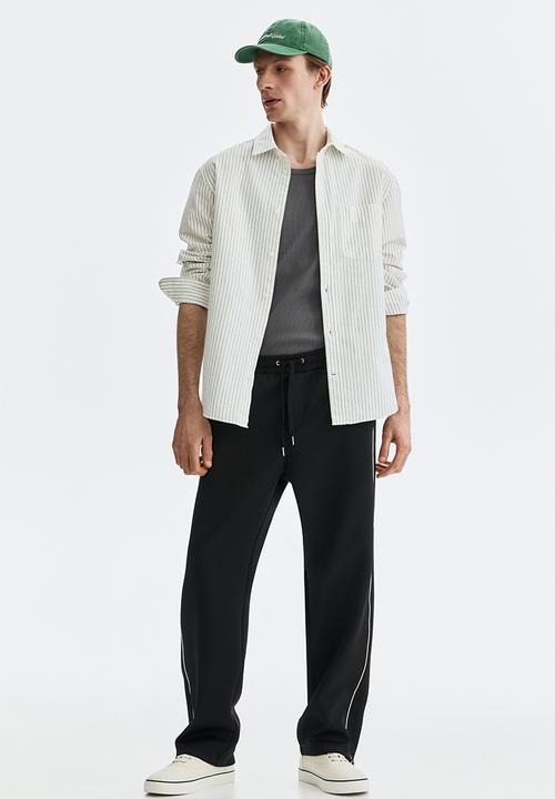 H&M - Regular fit oxford shirt - white/striped