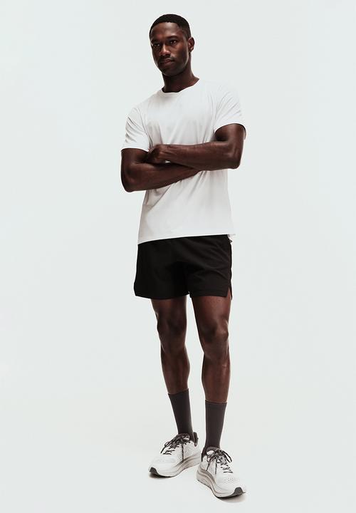 H&M - Mesh sports t-shirt with drymove. - white