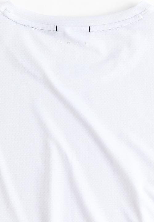 H&M - Mesh sports t-shirt with drymove. - white