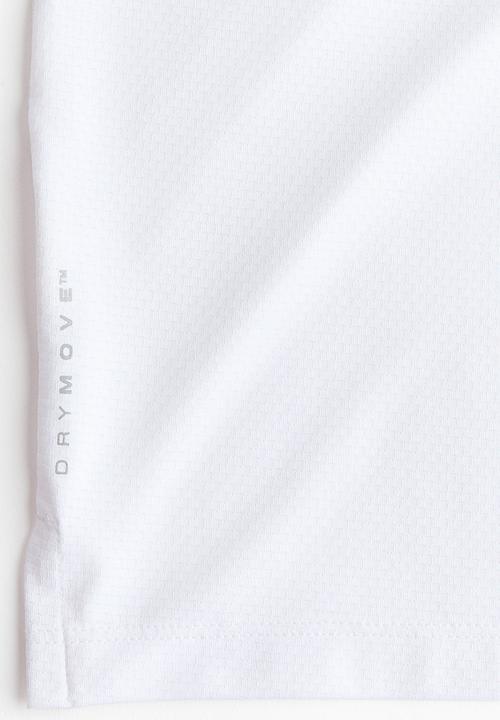 H&M - Mesh sports t-shirt with drymove. - white