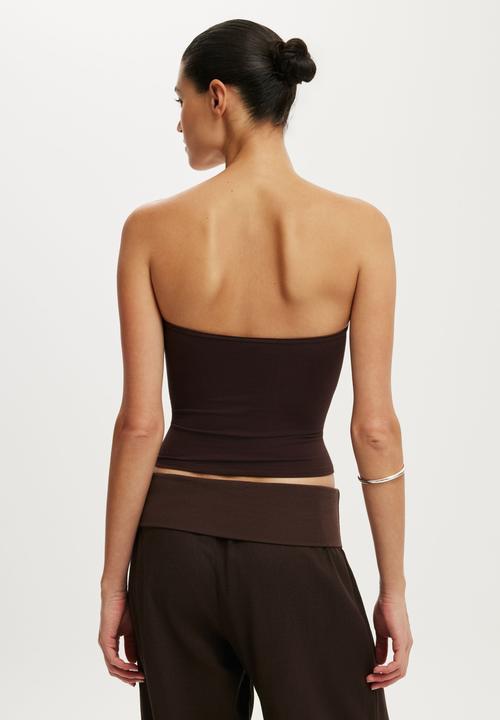 Cotton On - Maple Tube Top - Dark Oak