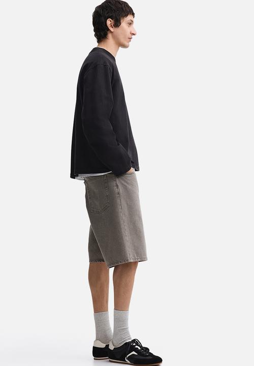 H&M - Relaxed denim shorts - beige